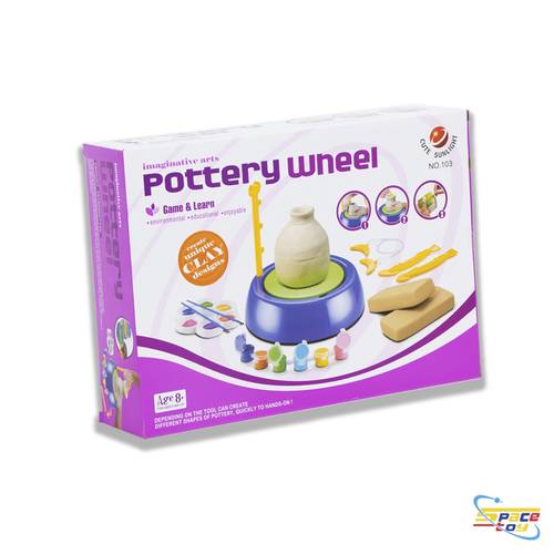 عجلة الفخار التعليمية (Pottery Wheel) – أطلق العنان لإبداع طفلك!