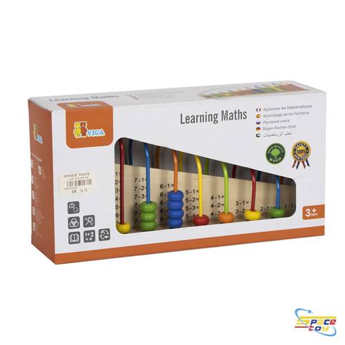 Wooden math abacus
