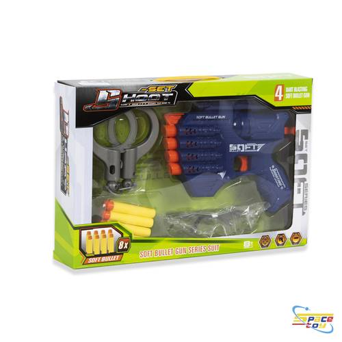طقم مسدس القذائف الناعمة (Soft Bullet Gun Set) - مغامرة الأكشن الآمنة