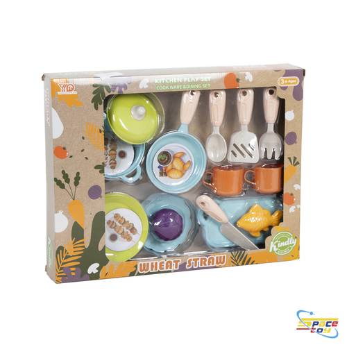 مجموعة أدوات المطبخ العصرية (Wheat Straw Kitchen Set) - متعة الطهي المستدامة