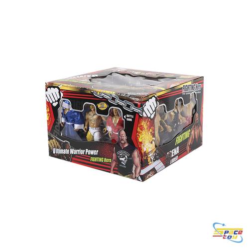 Wrestling ring with characters
