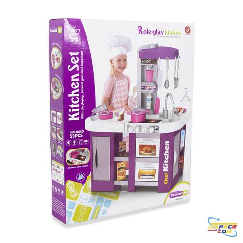 طقم مطبخ الشيف الصغير المتكامل (Talented Chef Kitchen Set) – 53 قطعة من متعة الطهي الواقعية!