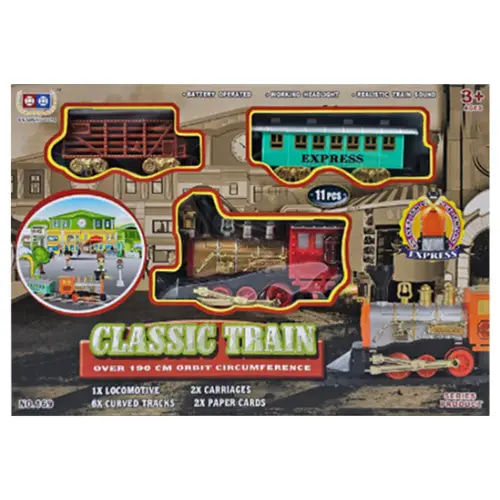 سكة سيارات لعبة القطار الكلاسيكي (Classic Train)