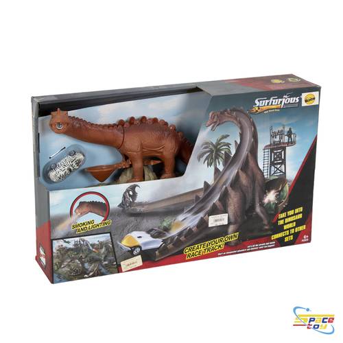 مسار سباق عالم الديناصورات التفاعلي (Surfurious - Dinosaur Race Track)