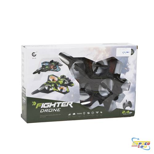 طائرة درون نفاثة فلين لاسلكية فاير كمبات (Fighter Drone - 2.4GHz)