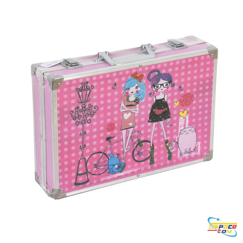 حقيبة التلوين والأدوات الفاخرة للبنات (Princess Art Suitcase) - هارد كيس