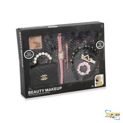 طقم أناقة وتجميل الفتيات المتكامل (Beauty Makeup Set) – إطلالة النجمات