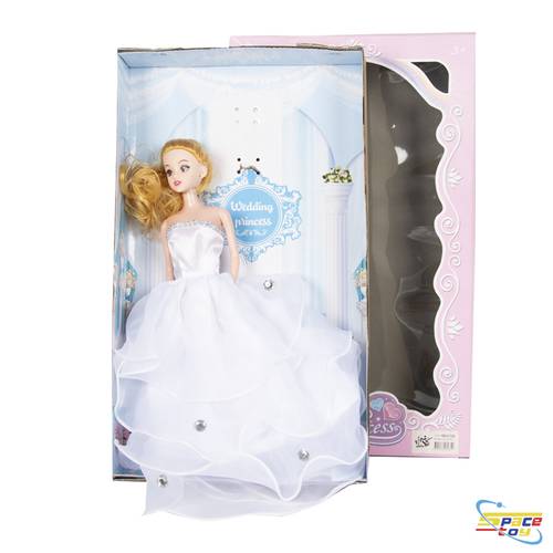 Bride doll in white dress