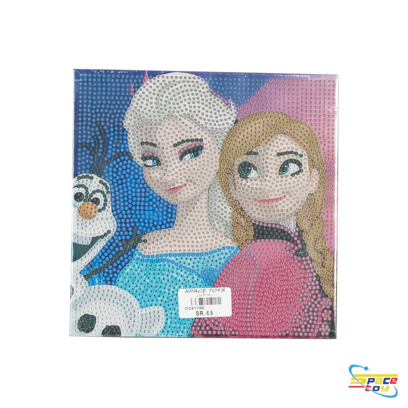 لوحة التلوين بالأرقام الكريستالية (Diamond Painting) - شخصيات فروزن الشهيرة