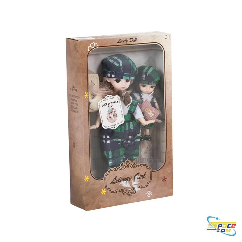 مجموعة الدمى الأنيقة للأطفال - دمية الكاجوال العصرية (Leisure Girl Doll Set)