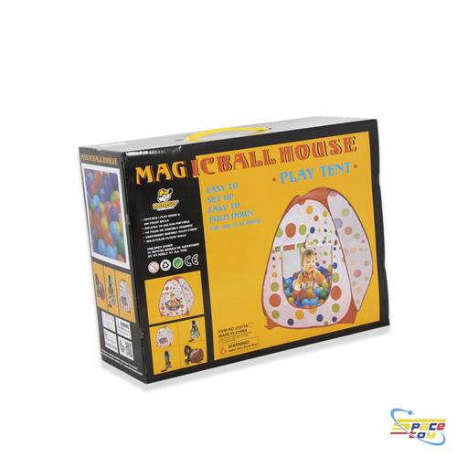 خيمة اللعب التفاعلية مع 100 كرة ملونة (Magic Ball House) 🏕️🎈