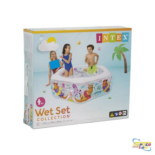 مسبح إنتيكس العائلي بنقوش الحياة البحرية - Wet Set Collection