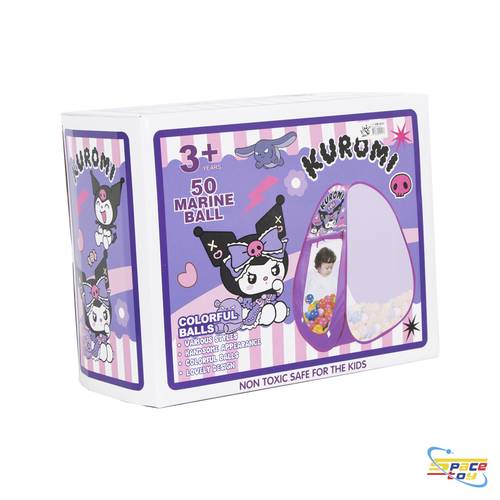 خيمة كورومي مع 50 كرة ملونة (Kuromi Marine Ball Pit)