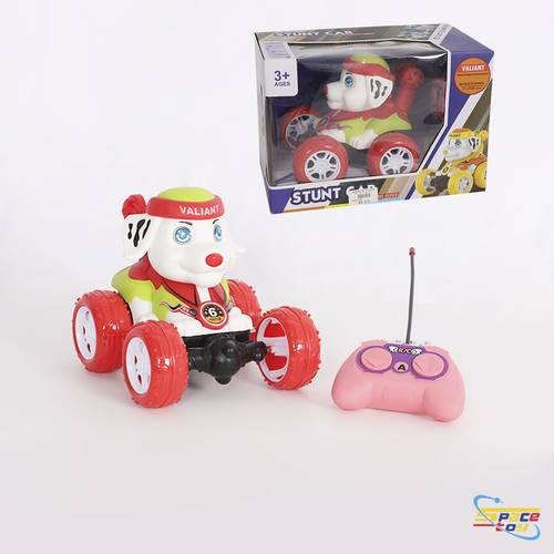 Remote control stunt dog car