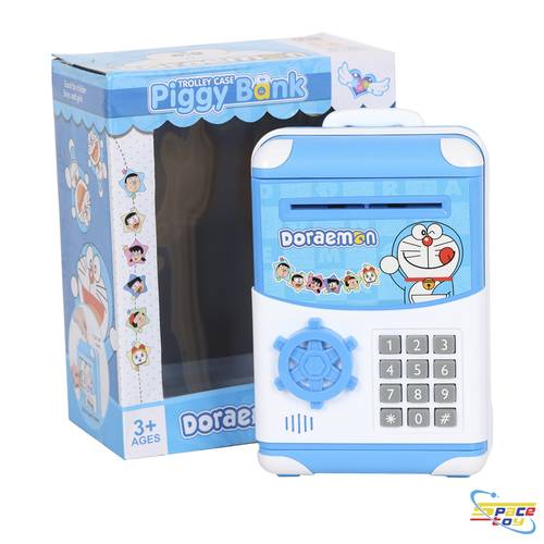 Doraemon electronic piggy bank with a secret number