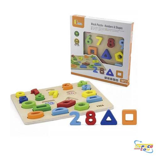 Numbers and shapes board