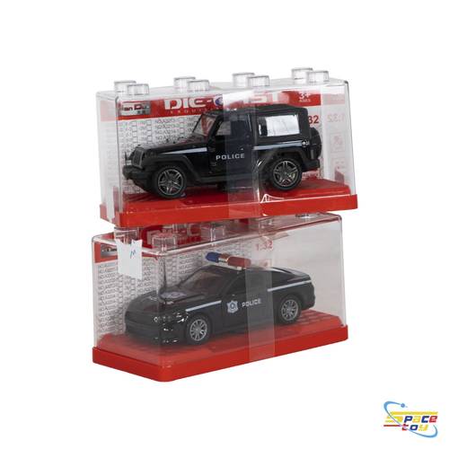 سيارة شرطة معدنية (Die-Cast Police Car)