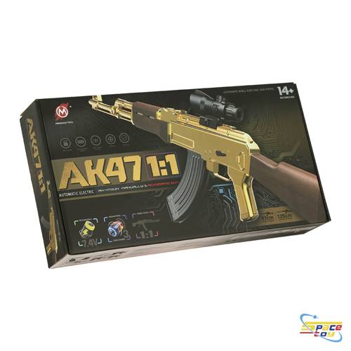 بندقية  كلاشنكوف AK47  الأوتوماتيكية (بمقياس واقعي 1:1) – تجربة الحماس المطلق!