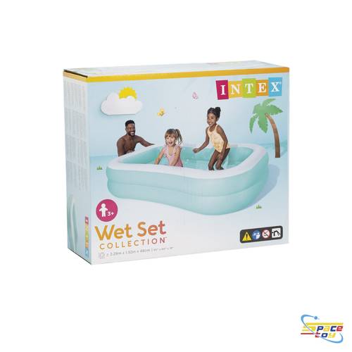 مسبح إنتيكس العائلي المستطيل (المتوسط) - Wet Set Collection