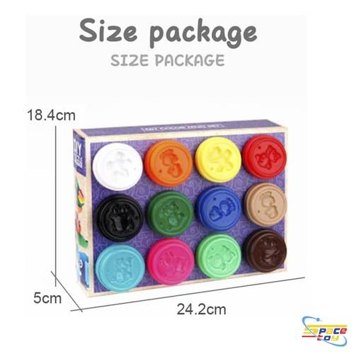 12-color modeling clay box