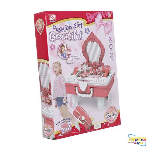 Portable girls' hairstyle with accessories