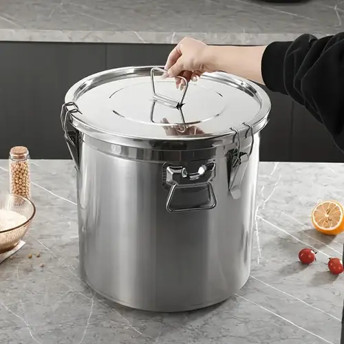 سطول تخزين استيل مقاسات متعددة 