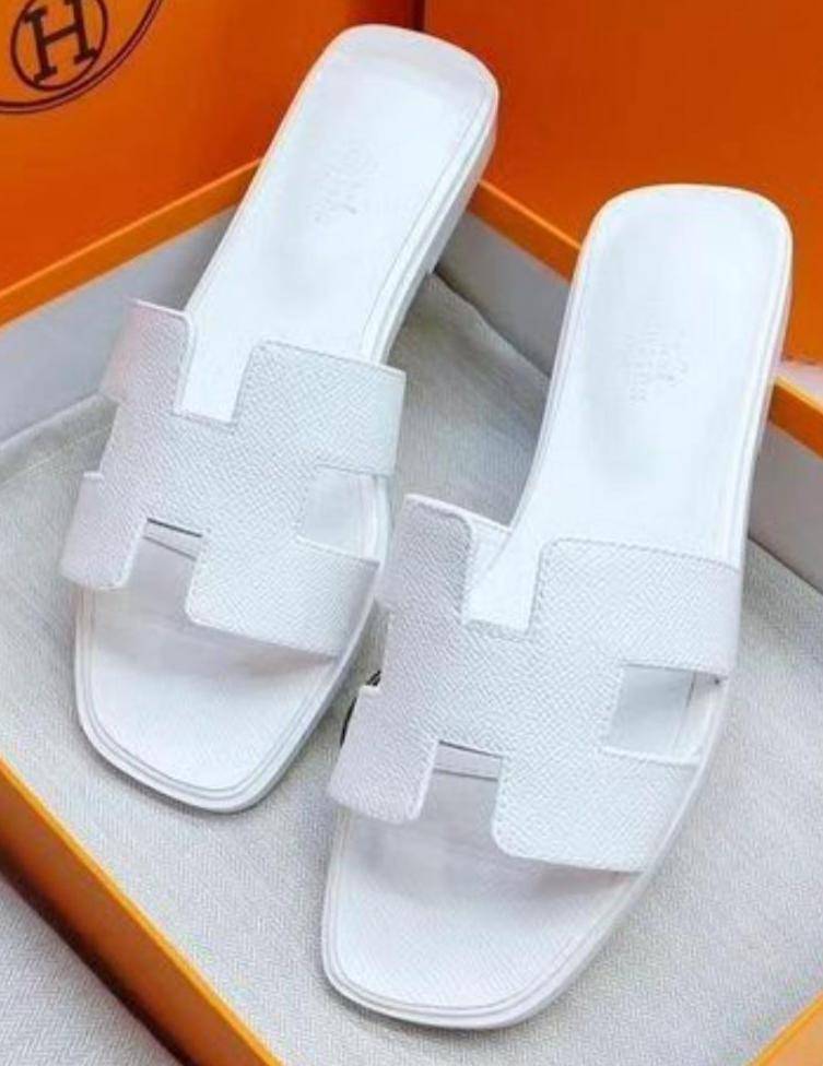 Hermes sandals - white