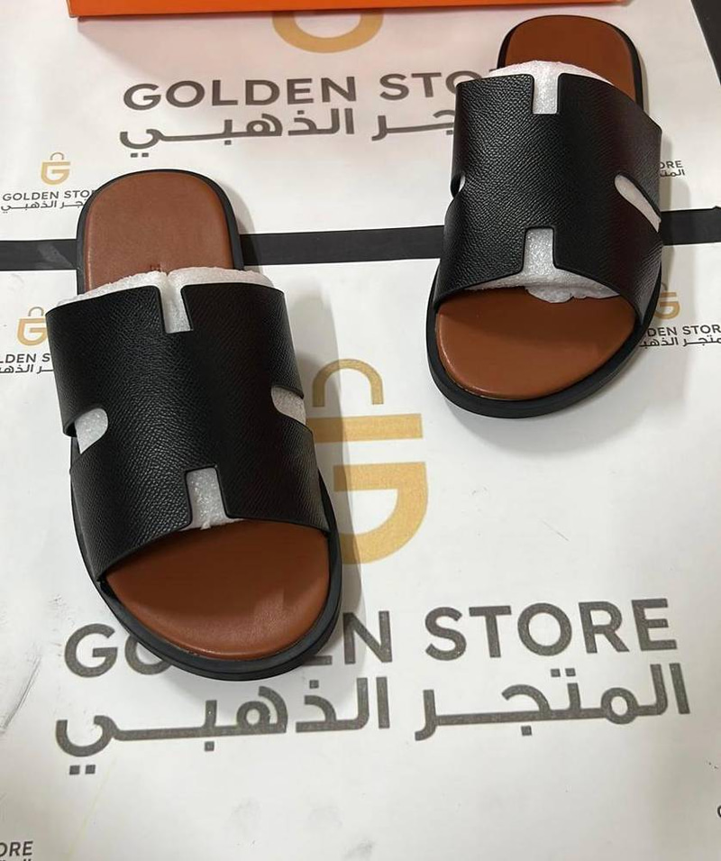 Hermes sandals - black/brown