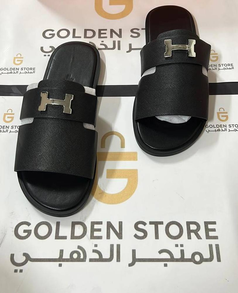 Hermes sandals - black ( H ) 