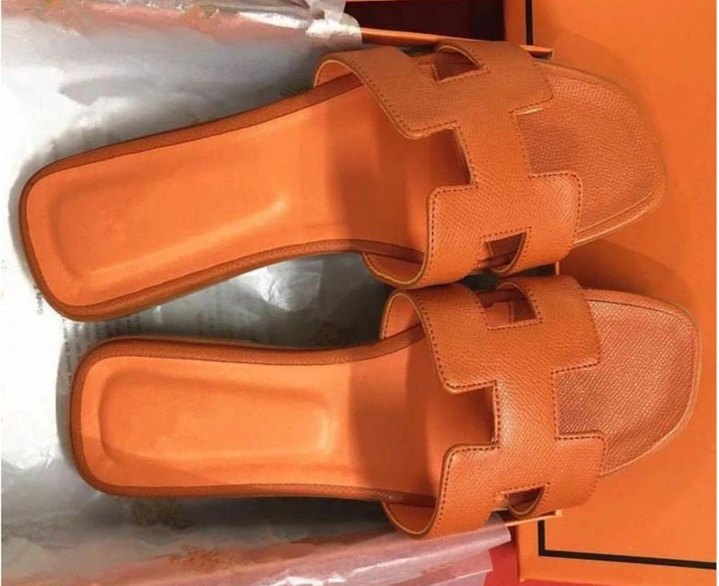 Hermes sandals - orange