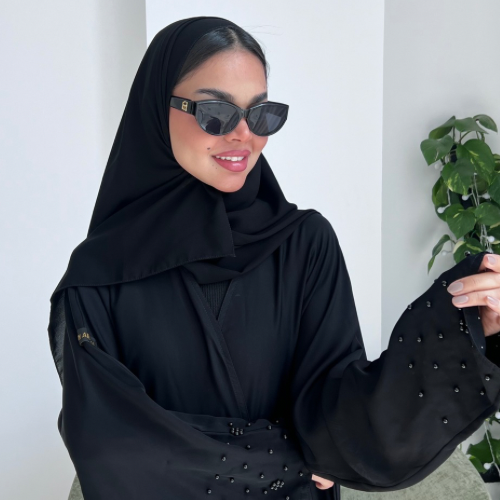Plain Black Hijab