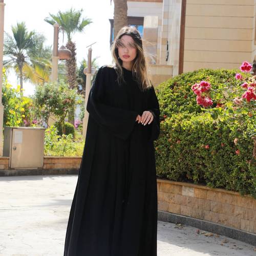 عباية كلوش كسرات قماش فرسان كوري 