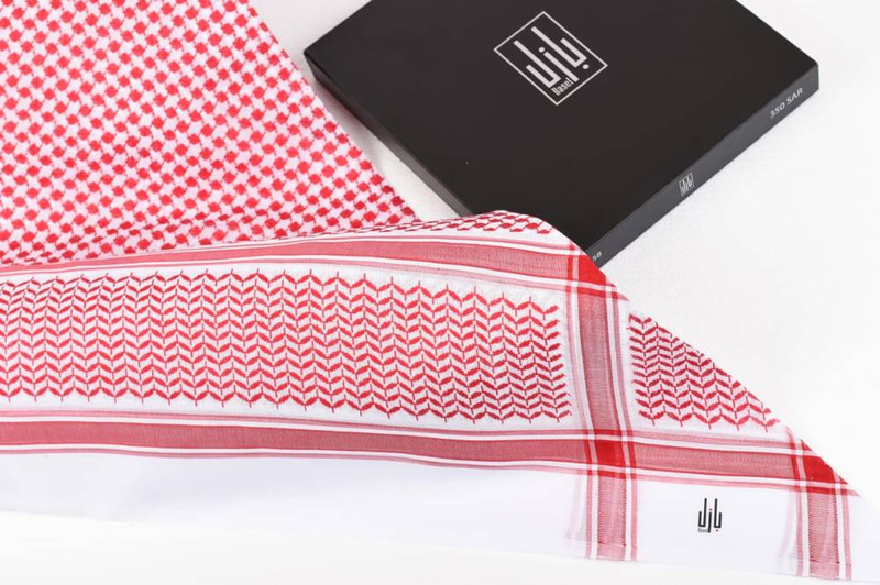 شماغ بازل الشيوخ احمر B2444
