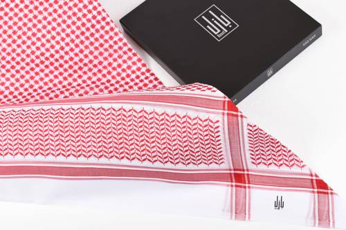 شماغ بازل الشيوخ احمر B2444