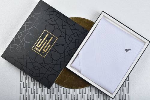 شماغ بازل ابيض BW-75