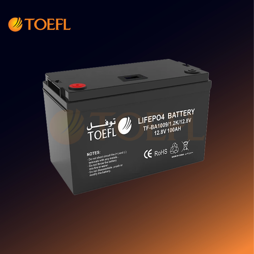 بطارية ليثيوم طاقة شمسية ارضي 12.8V / 100Ah / 1200W