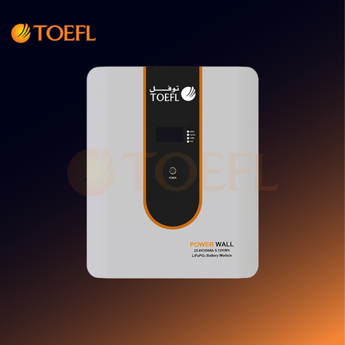 بطارية ليثيوم طاقة شمسية عمودي 25.6V / 200Ah / 5000W سمارت تحكم عن بعد