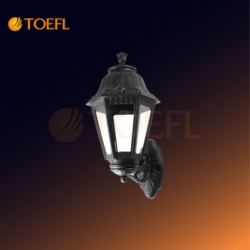 Outdoor Wall Lantern, Fiber Body, E27 Base