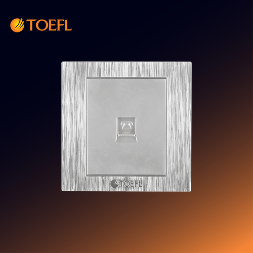 Single Telephone Socket – Silver Color