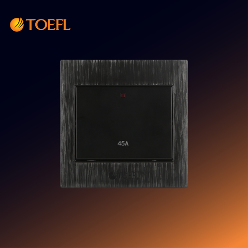 Square AC Switch – 45A, Stone Black