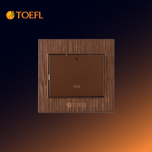 Square AC Switch – 45A – Coffee Color