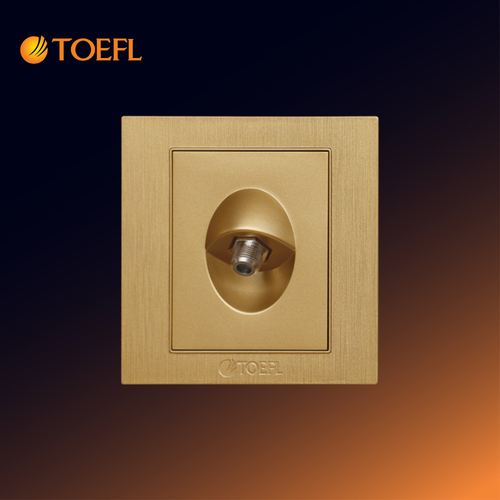 Single Satellite Socket – Gold Color