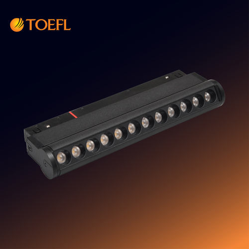 Adjustable Lens LED Track Light – Yellow Light, 18W, 22 cm Size