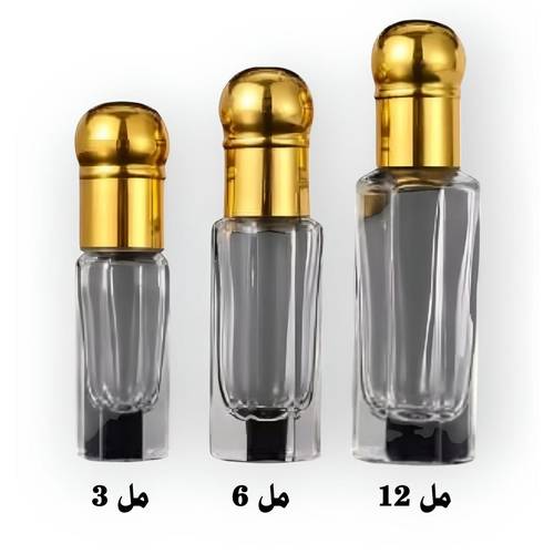 علبة زجاج أدهان العود والمسك
