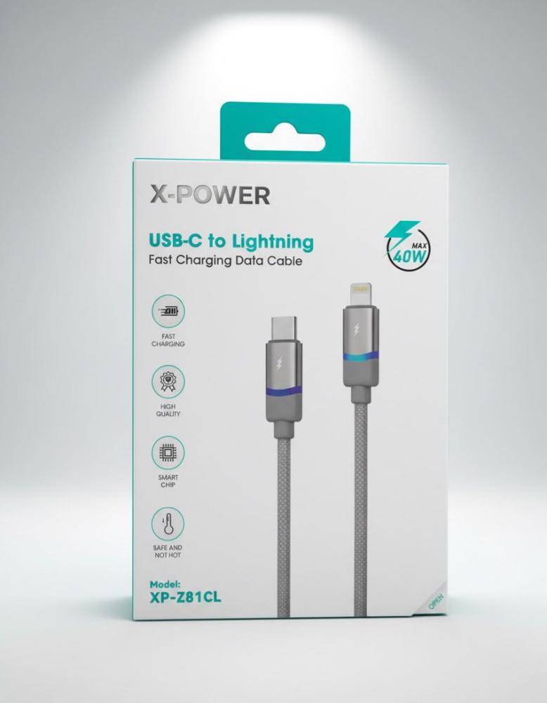 كيبل قماش XP-Z81CL X-POWER TC-IP 40W