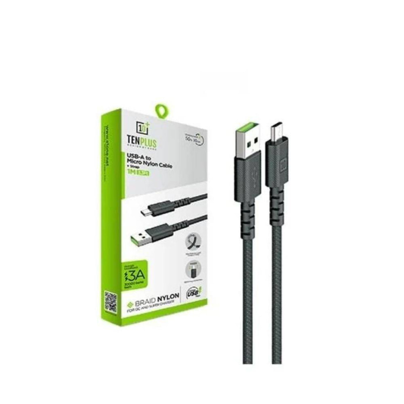 كيبل جلاكسي Micro & USB بطول 1متر من +10 TENPLUS