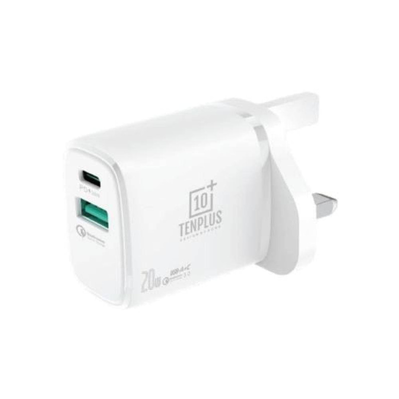 رأس جداري أصلي PD بمنفذ Type C و منفذ USB بقوة 20W من +10 TENPLUS