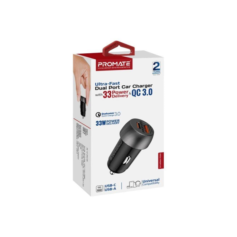راس سياره 33W 1USB-1TC PROMATE