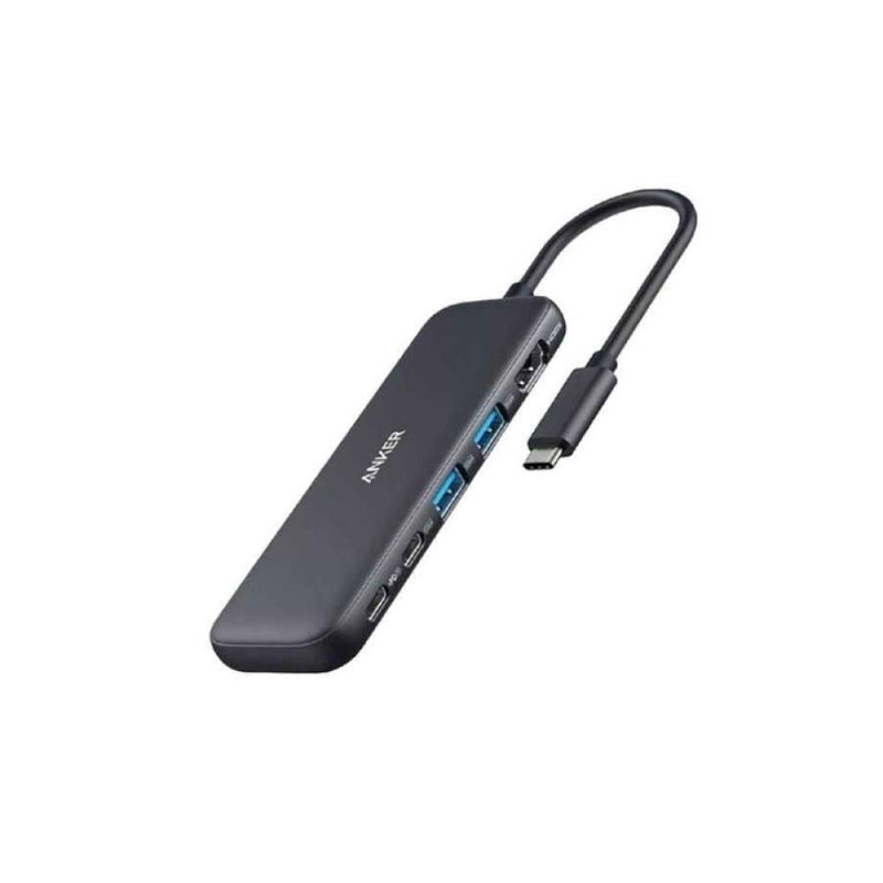 موزع متعدد المنافذ 5 في 1 Anker منفذين USB منفذ Type C منفذ HDMI منفذ PD IN