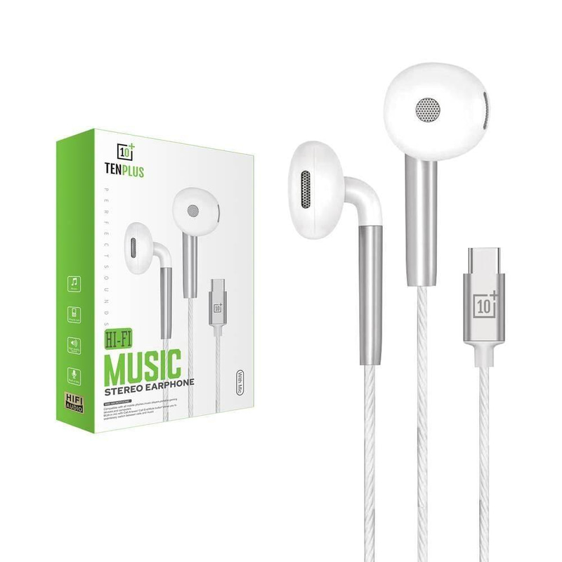 سماعة سلكية صوت Hi-Fi بموصل Type C من +10 TENPLUS